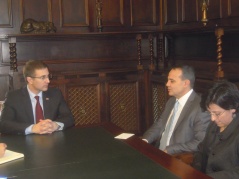 13 December 2012 The National Assembly Speaker and the Turkish Ambassador to Serbia